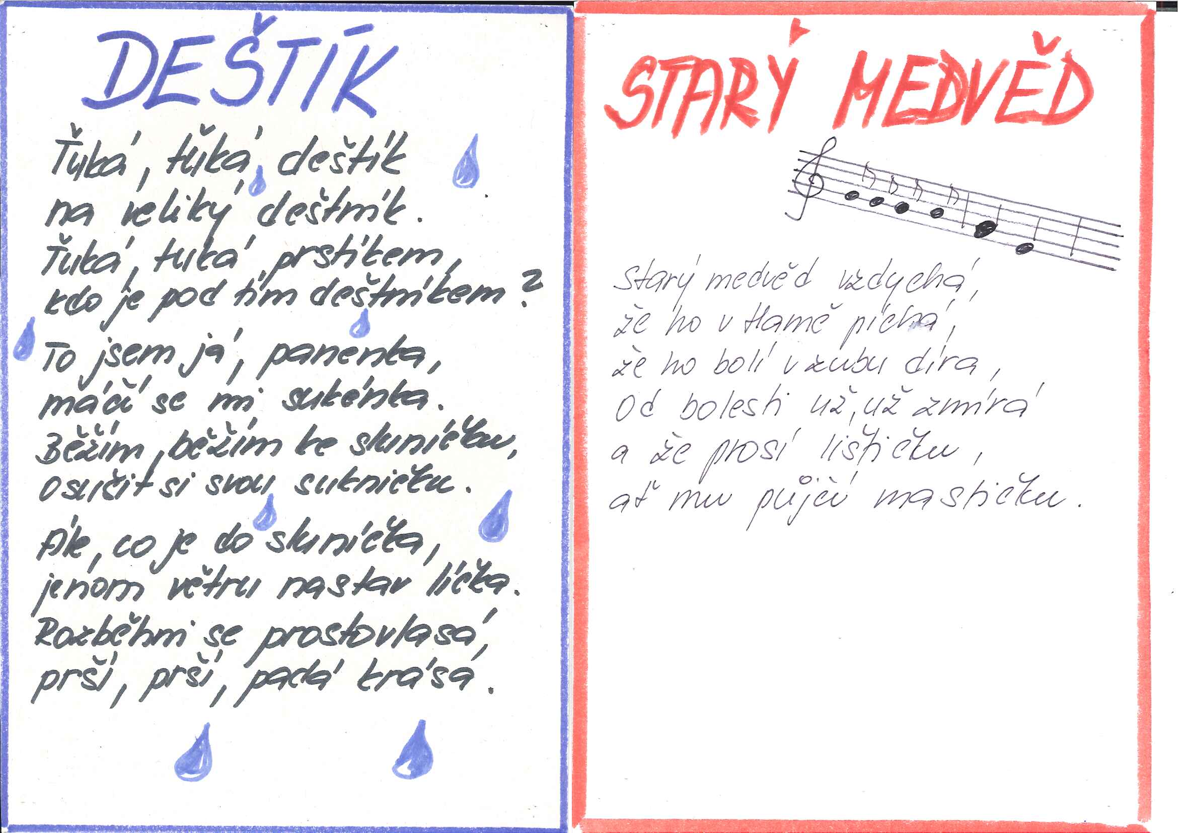 Deštík-starý medvěd